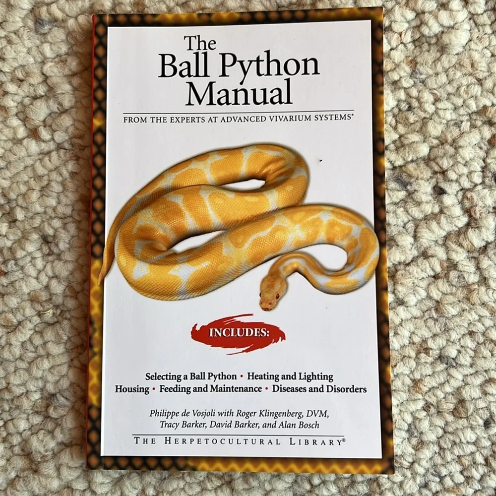 Set of 4 Ball Python Informational Care Booklets